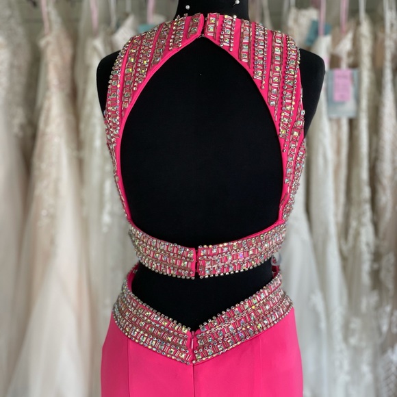 Hot Pink Prom Dress - Picture 3 of 7